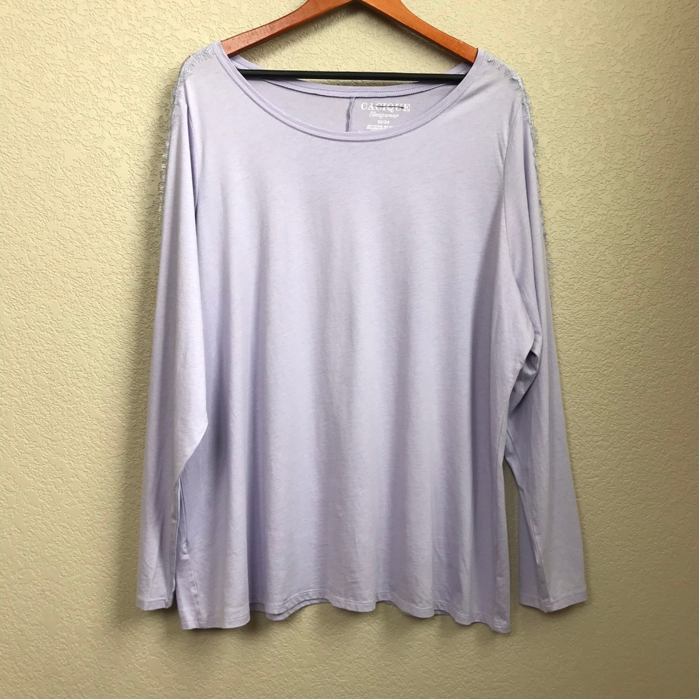 Cacique Purple Lace Sleepshirt Size 22/24 NEW